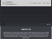 Tablet Screenshot of lelandlaw.ca